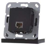 Computeraansluiting RJ45 Cat 6A Gender mat zwart GIRA 569510 - thumbnail