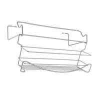 Metaltex uitklapbaar kruidenrekje 40x28x33 cm zilver - thumbnail