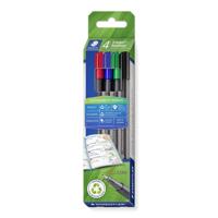 Staedtler triplus 334 RC4 Fineliner Diverse kleuren 0.3 mm 4 stuk(s) - thumbnail