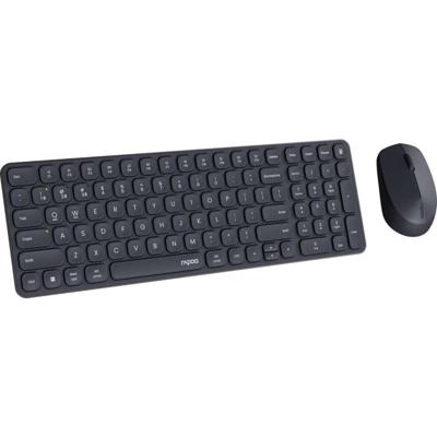 Rapoo 9310M Multi-mode Wireless Ultra-slim Desktop Combo Set Toetsenbord Zwart