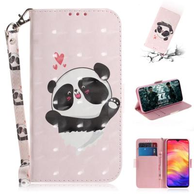 3D gekleurde tekening horizontale Flip lederen draagtas met houder & kaartsleuven & portemonnee voor Huawei P30 (Love Panda) 3D gekleurde tekening horizontale Flip lederen draagtas met houder & kaartsleuven & portemonnee voor Huawei P30 (Love Panda)