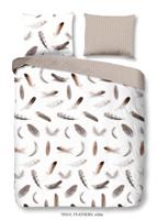 Good Morning Dekbedovertrek "veren" - Wit - (140x200/220 cm) - Katoen Flanel - thumbnail
