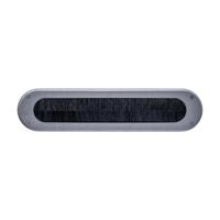 Intersteel Tochtwering ovaal 340x80mm rvs getrommeld - thumbnail