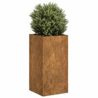 VidaXL Plantenbak roestig 40x40x80 cm weervast staal - thumbnail