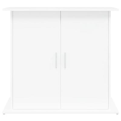 Aquariumstandaard 81x36x73 cm bewerkt hout wit - thumbnail