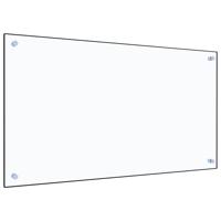VidaXL Spatscherm keuken 90x50 cm gehard glas transparant - thumbnail