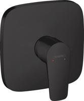 Hansgrohe Talis E ééngreeps douchemengkraan afbouwdeel, mat zwart - thumbnail