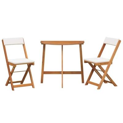 Bistroset 3 pcs Bruin Massief acaciahout
