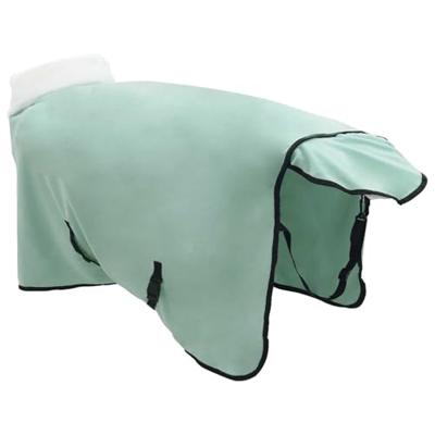 VidaXL Paardendeken volledig donkergroen 115 cm polar fleece