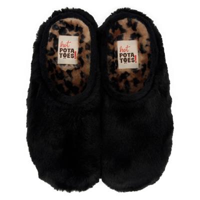 Hot Potatoes Pantoffels Zarinsk 61075 Zwart-37 maat 37 Hot Potatoes Pantoffels Zarinsk 61075 Zwart-37 maat 37