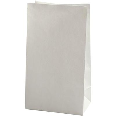 Creativ Company Papieren zakken, h: 27 cm, afm 9x15 cm, 46 gr, wit, 100 stuk/ 1 doos