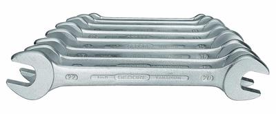 Gedore 6077380 1040800 Dubbele steeksleutelset 8-delig Sleutelbreedte (metrisch) 6 - 17 mm