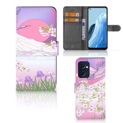 OPPO Find X5 Lite | Reno 7 5G | Telefoonhoesje | Met pasjeshouder | Bird Flying