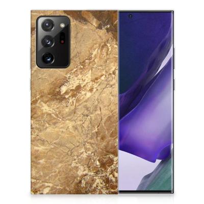 Samsung Galaxy Note20 Ultra | TPU | Siliconen hoesje | Marmer Creme