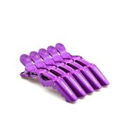 20 stuks professionele Alligator vorm Hair clip vrouwen plastic haarspeld haarspelden Bow hoofdband meisjes styling tools (10 stuks paars) - thumbnail