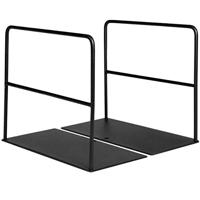 QUVIO Boekenstandaard metaal 1 paar - Zwart - thumbnail