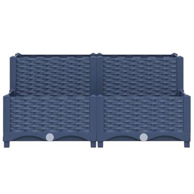 VidaXL Plantenbak verhoogd 80x80x38 cm polypropyleen