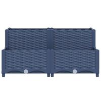 VidaXL Plantenbak verhoogd 80x80x38 cm polypropyleen - thumbnail