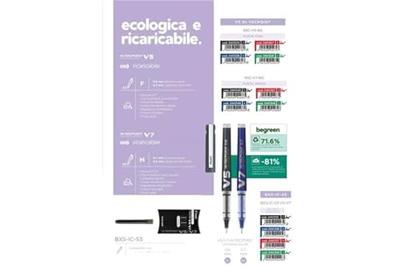 Rollerpen PILOT Begreen Hi-Tecpoint V5 fijn blauw