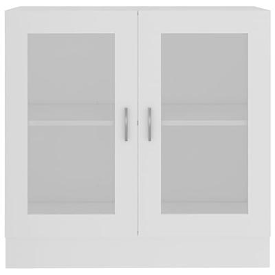 VidaXL Vitrinekast 82,5x30,5x80 cm bewerkt hout wit