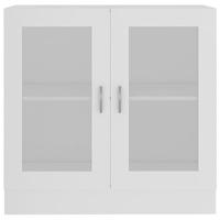 Vitrinekast 82,5x30,5x80 cm spaanplaat wit - thumbnail