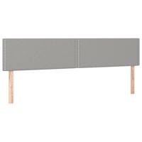 Boxspring met matras stof lichtgrijs 180x200 cm - thumbnail