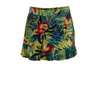 Zigga gebloemde skort groen/blauw/rood - thumbnail