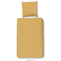 HIP Dekbedovertrek Uni 135x200 cm oker - thumbnail