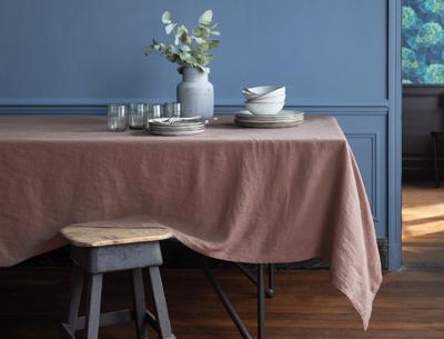 Tafelkleed '100% Linnen' Brique 'De Witte Lietaer' 270x150cm
