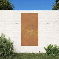 VidaXL Wanddecoratie tuin zonontwerp 105x55 cm cortenstaal - thumbnail