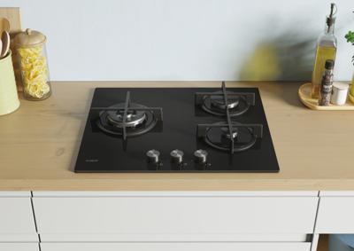 Gaskookplaat Candy CSG63B4PB 60 cm