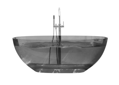 Vrijstaand Ligbad Best Design 170x78x56 cm Resin Transparant Zwart