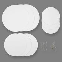Creativ Company Mobielen blanco, d 12+15+18 cm, 300 gr, 4 set/ 1 doos - thumbnail