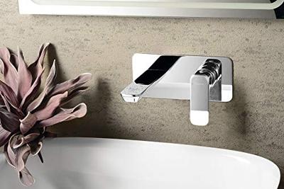 Wastafelmengkraan Inbouw Sapho Spy 1-hendel Uitloop Recht 19 cm Chroom Sapho