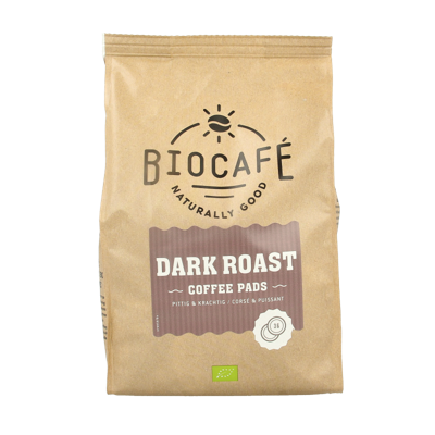 Biocafe Coffee pads dark roast bio 36 Stuks Biocafe Coffee pads dark roast bio 36 Stuks