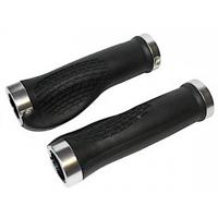 Qtcycletech Qt cycle tech stel handvatten met vleugel+schroef 130mm zwart op kaart - thumbnail