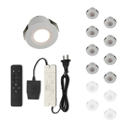 Set LED-inbouwspot met afstandsbediening Valdeno wit 3W dimbaar 1-12 stuks Set LED-inbouwspot met afstandsbediening Valdeno wit 3W dimbaar 1-12 stuks