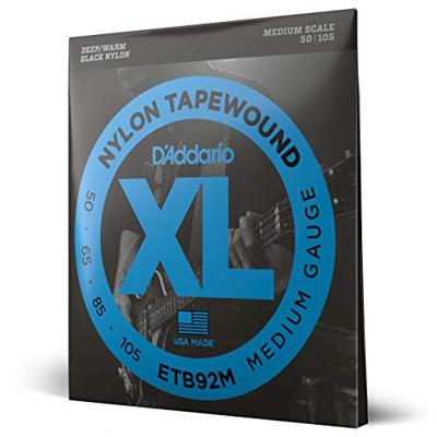 D'Addario ETB92M Nylon Tapewound Medium 50-105 snaren voor elektrische bas
