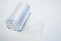 Vuilniszak HDPE, 10 micron, ft 44 x 48 cm, transparant, rol van 50 stuks - thumbnail