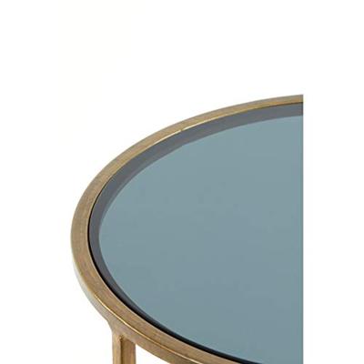 Light & Living Bijzettafel 'Duarte' Set van 2 stuks, glas smoke-goud Light & Living Bijzettafel 'Duarte' Set van 2 stuks, glas smoke-goud