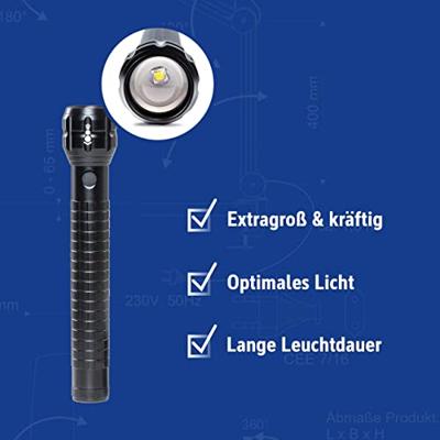 Zaklamp maul kronos xl led 28.7cm lichtbereik 295m Zaklamp maul kronos xl led 28.7cm lichtbereik 295m