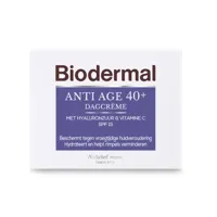 Biodermal Anti Age 40+ Dagcrème met hyaluronzuur en vitamine C - met SPF15 - thumbnail