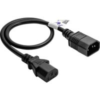 Akyga Stroom Aansluitkabel 0.5 m Zwart - thumbnail