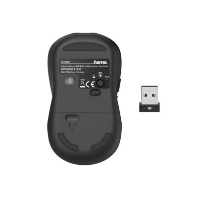 Hama Muis Bluetooth, Radiografisch Optisch Zwart 6 Toetsen 2400 dpi