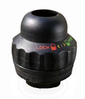 balhoofdstel met geïntegreerd stuurslot 1 1/8 inch zwart - thumbnail