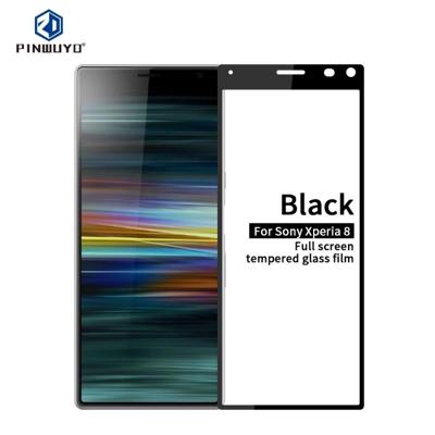 Voor Sony Xperia 8 PINWUYO 9H 2.5 D volledig scherm gehard glas film (zwart)