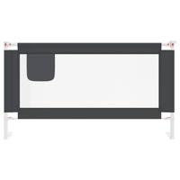 VidaXL Bedhekje peuter 150x25 cm stof donkergrijs - thumbnail
