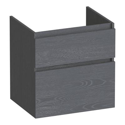 Brauer Delight - Onderkast - 60 cm - met 2 Softclose Lades Greeploos en 1 Sifon Uitsparing - Timber Grey