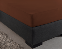 Dreamhouse - Hoeslaken Enkel Jersey - Bruin - 190/200 x 200/210/220 - thumbnail