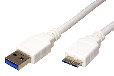 VALUE USB 3.2 Gen 1-kabel, A M - Micro B M, wit, 3 m VALUE USB 3.2 Gen 1-kabel, A M - Micro B M, wit, 3 m